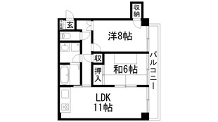 甲東園千島ハイムの物件間取画像